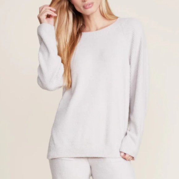 Barefoot Dreams "CozyChic Lite® Rib Blocked" Pullover - Picture 1 of 4